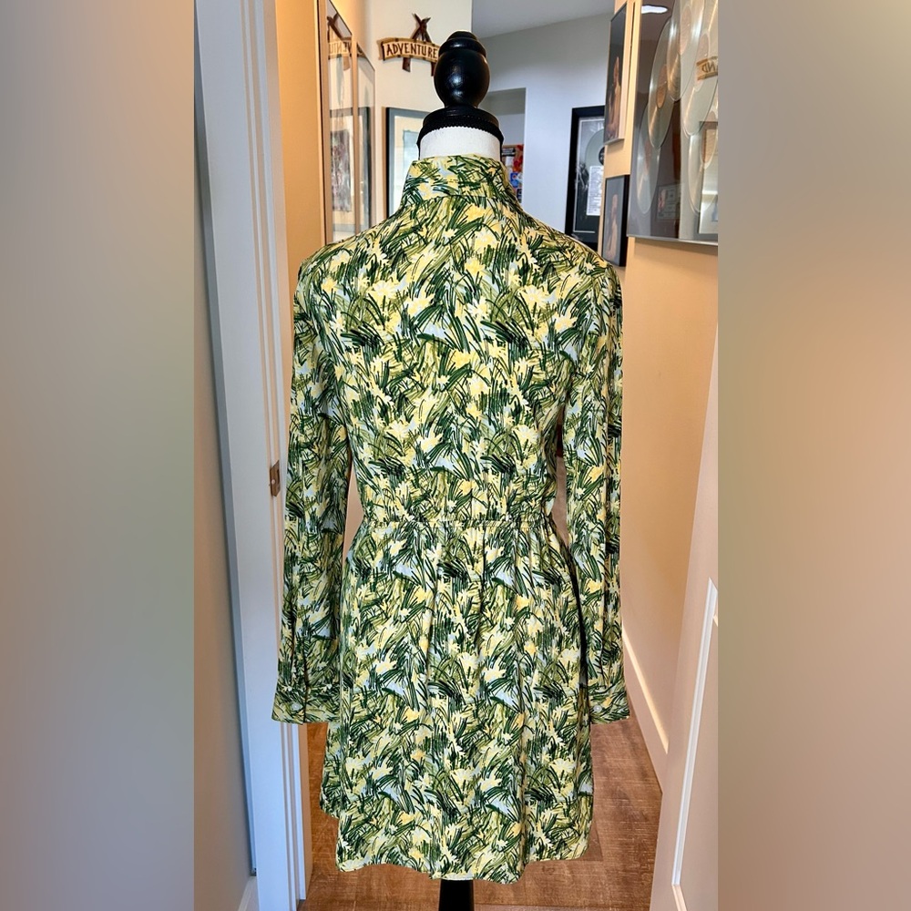 Sunday Best Yellow & Green Button Down Dress. Size Small. So cute for spring! - Picture 2 of 6